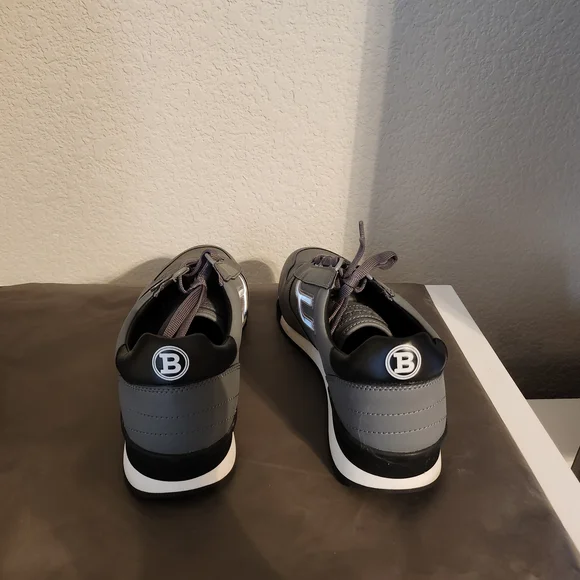 Bally Gray Sneakers with Suede Upper and Cushioned Midsole